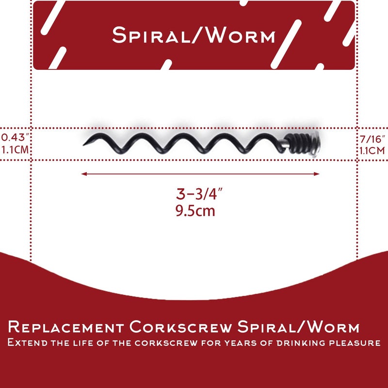 KAYCROWN Best 5 Pack Replacement Corkscrew Spiral/Worm for KAYCROWN and BestUtensils Wine Opener - Image 2